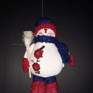 Snowman plush toy.